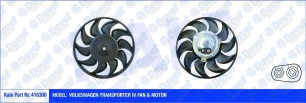 KLR-416300 Fan Motoru-280 Mm 450w (Vw Transporter 91-04)
